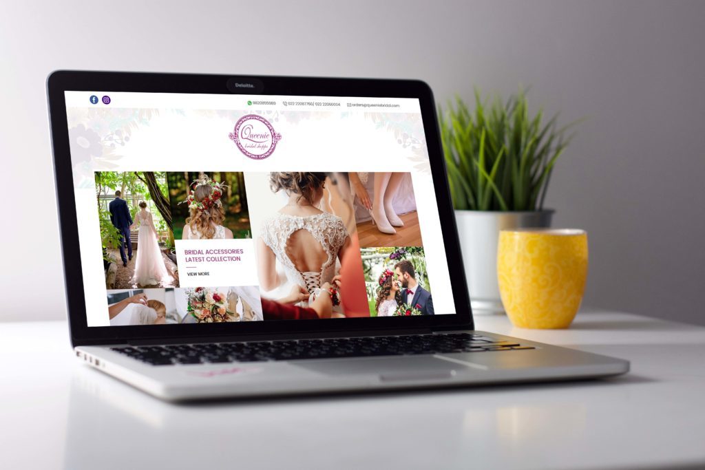 website design Quniee bridal
