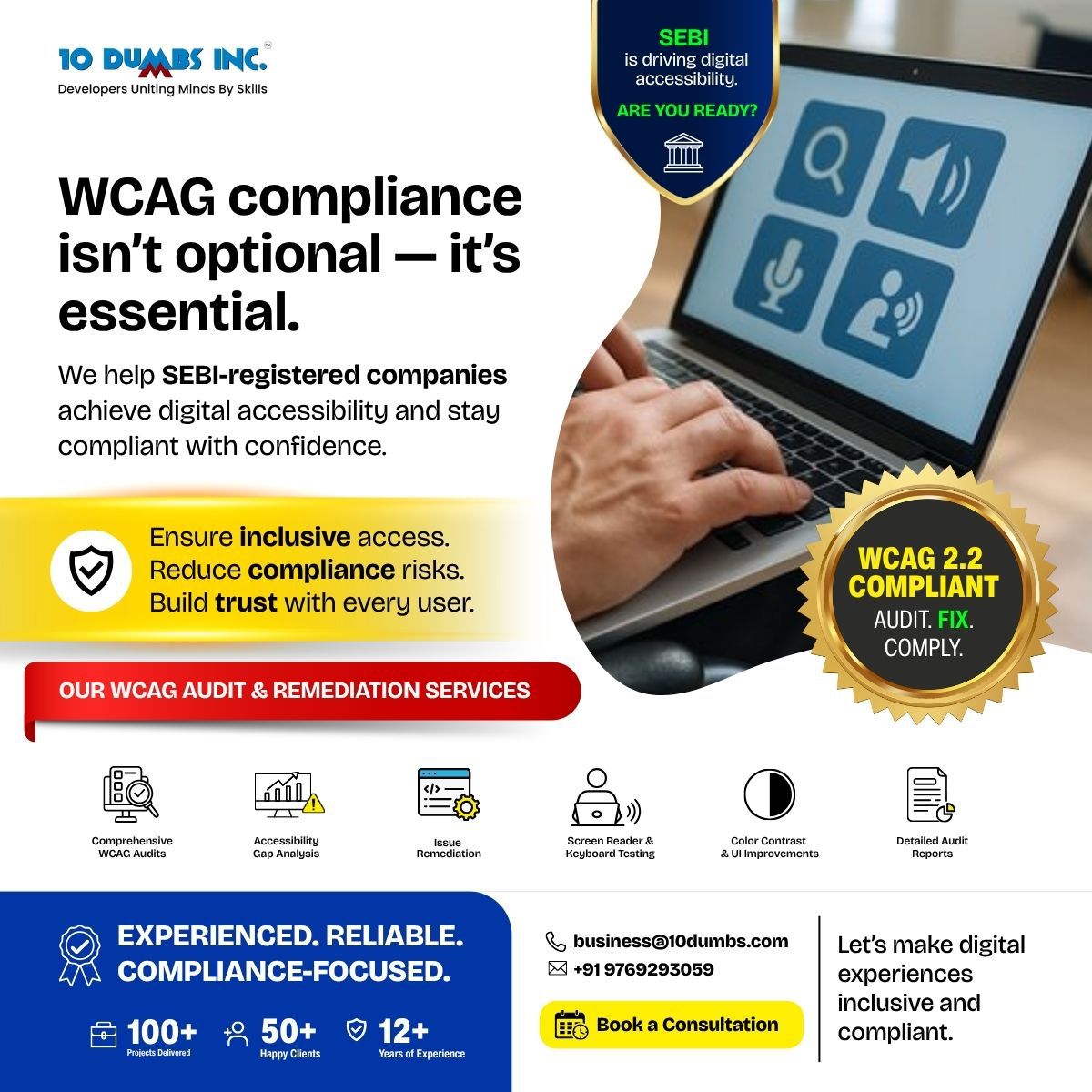 WCAG Compliance for SEBI-Registered Entities: Why Digital Accessibility Is No Longer Optional in 2026